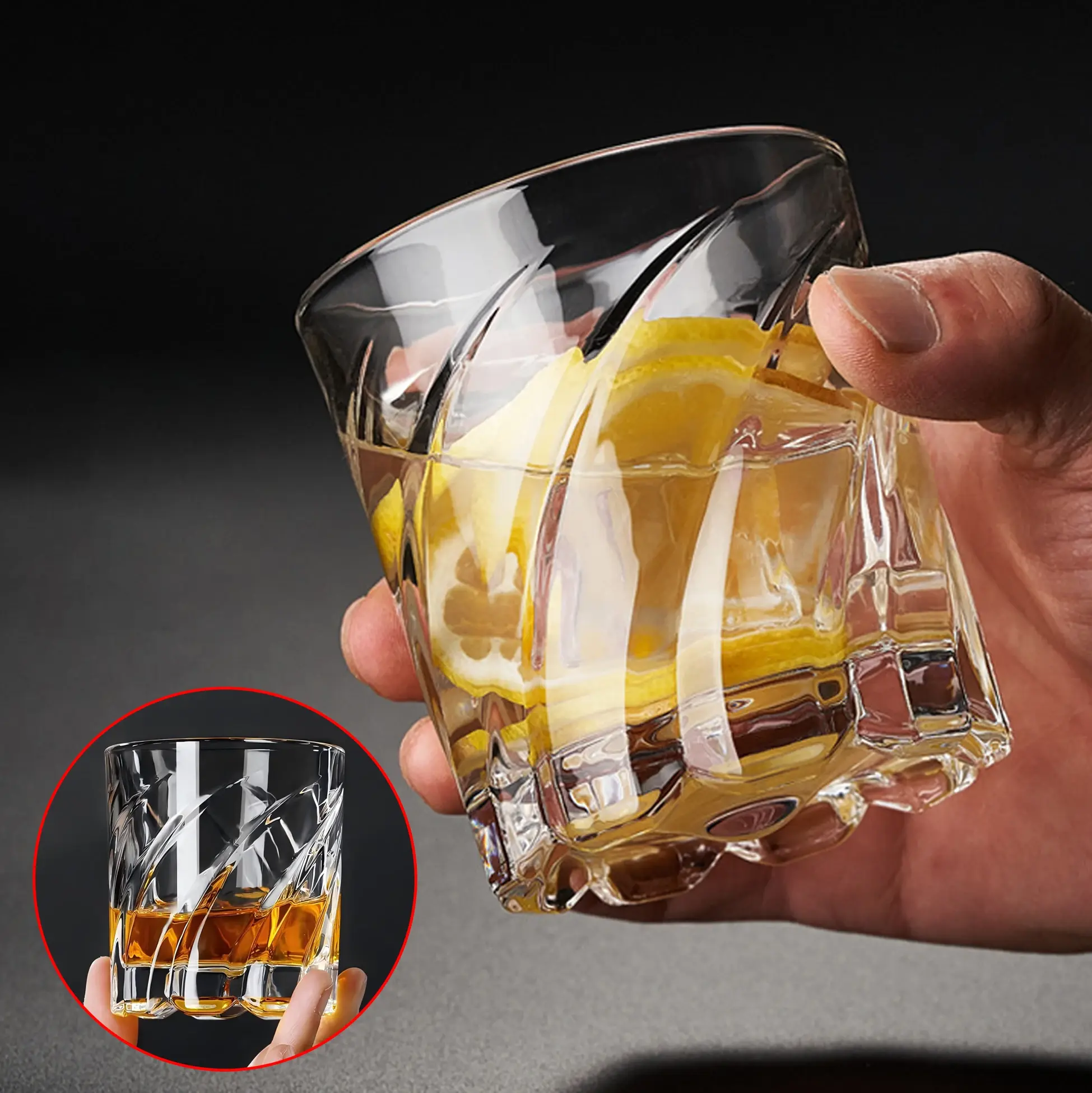Premium Whiskey Glass – Heavy Base, Crystal-Clear Design - Image 2
